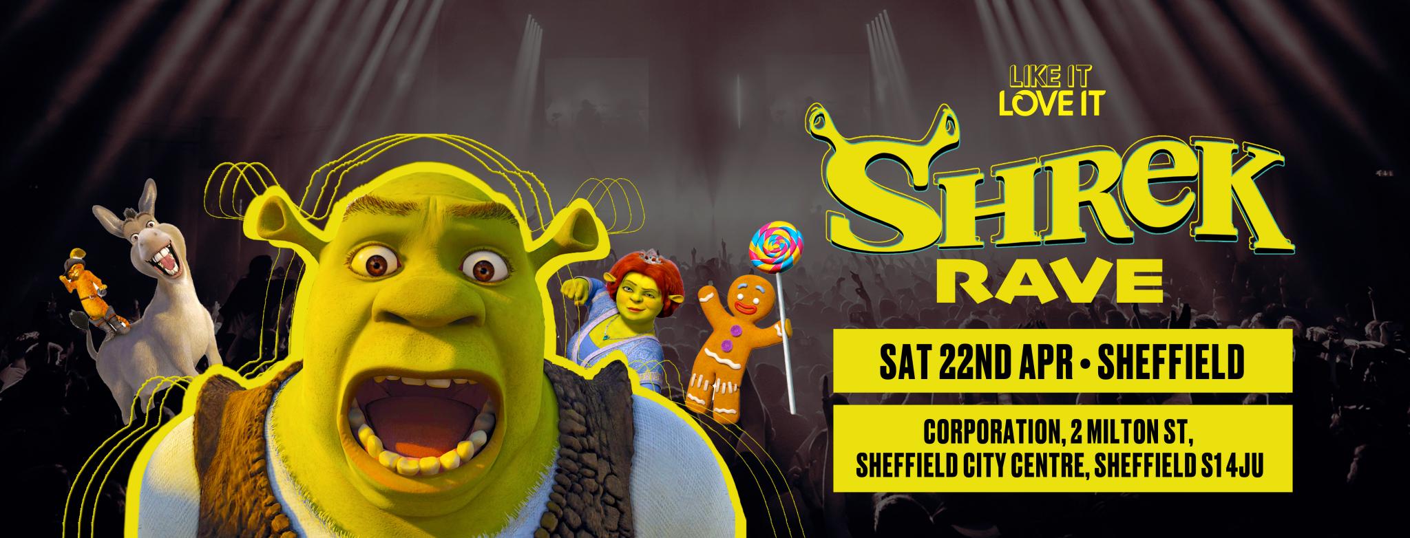 Shrek Rave – Sheffield | The Brunch Club