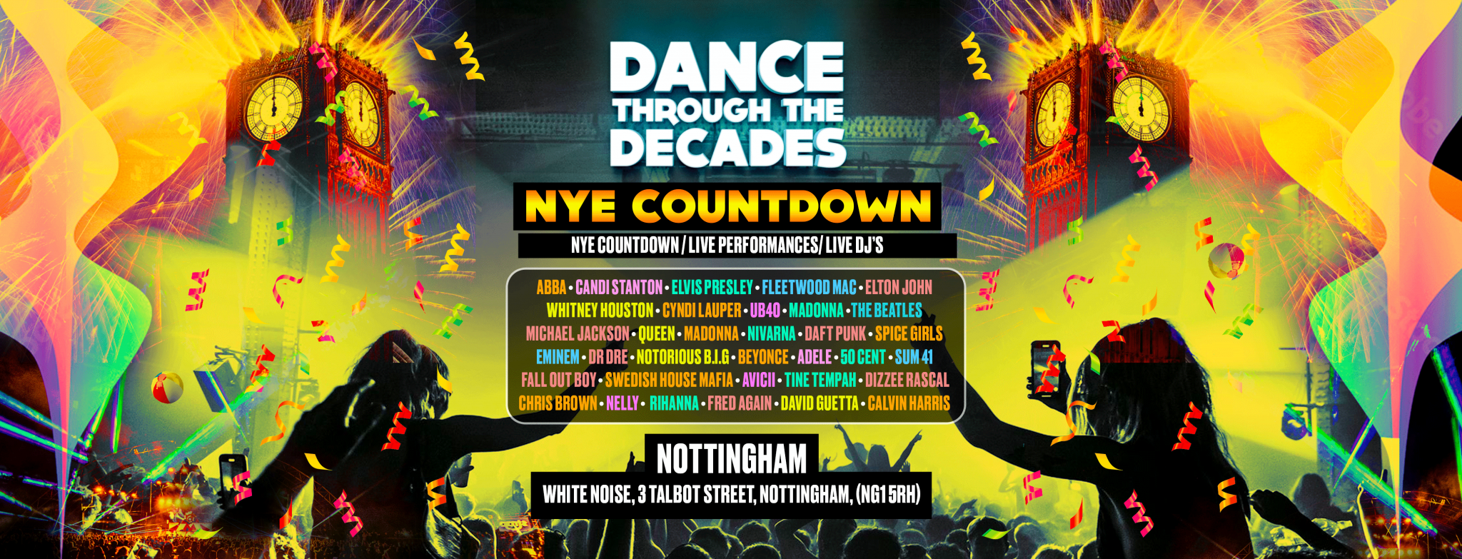 Dance Through The Decades NYE Party - Nottingham