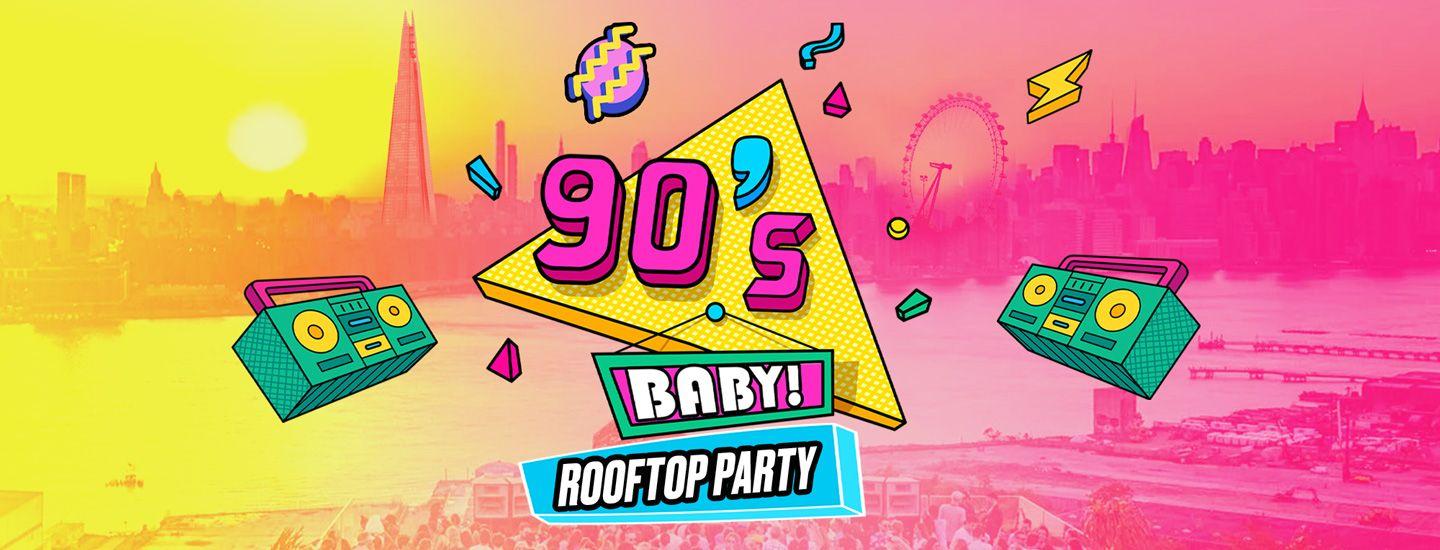 90's BABY Summer Rooftop Party - Cambridge