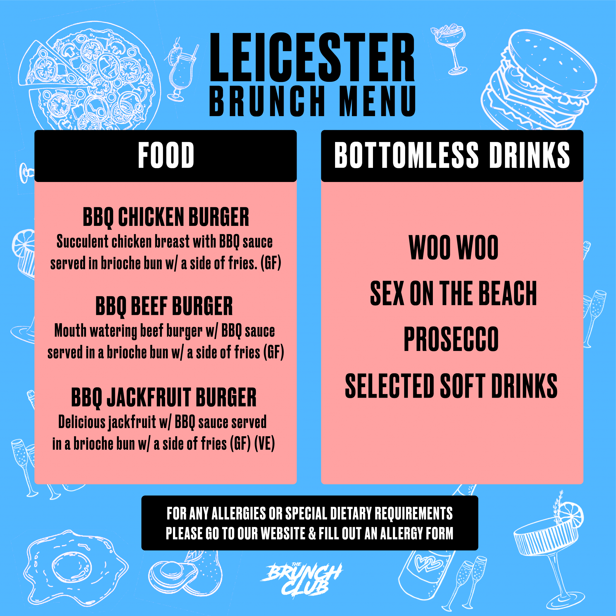 90's Xmas Bottomless Brunch - Leicester