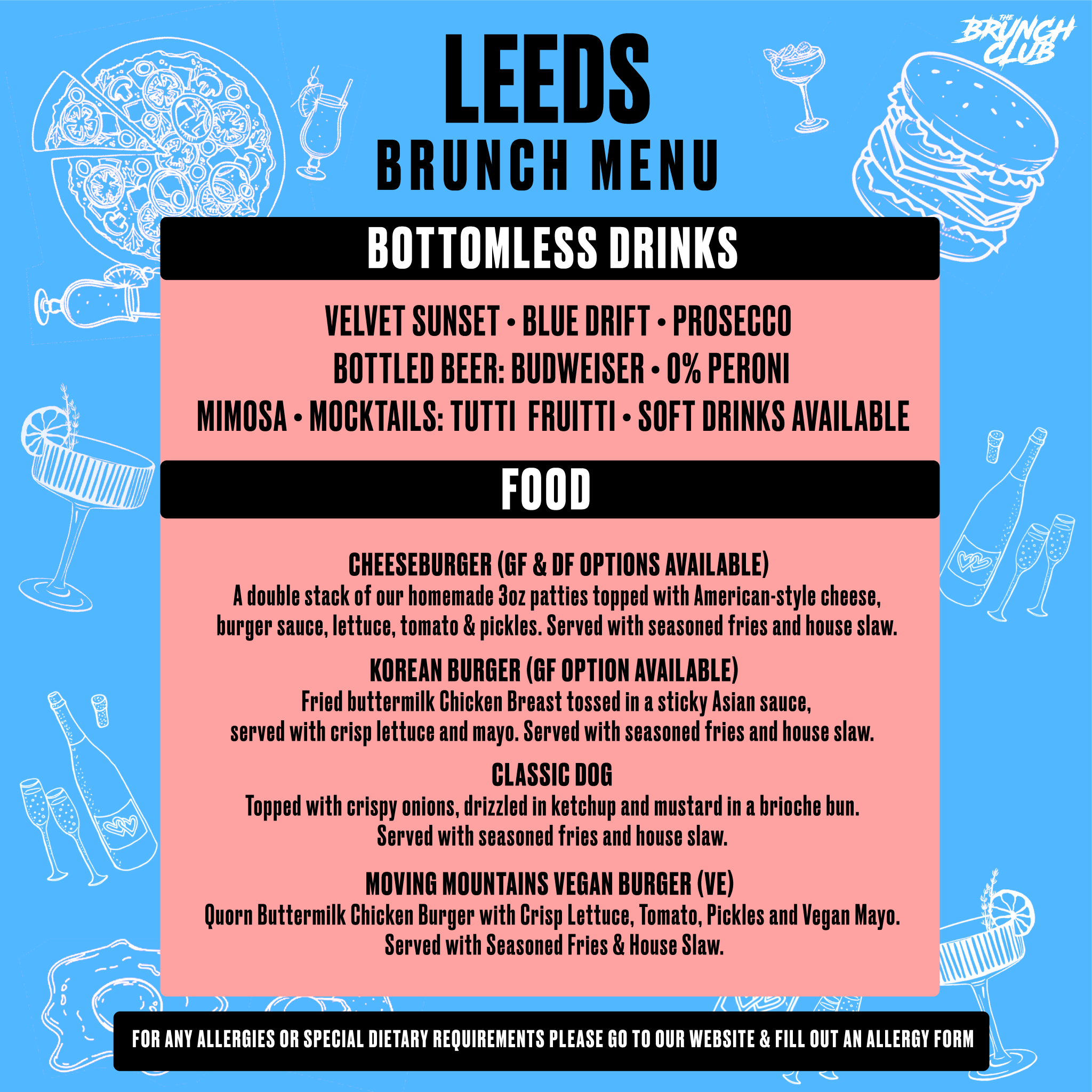 Primary School Bangers Bottomless Brunch - Leeds