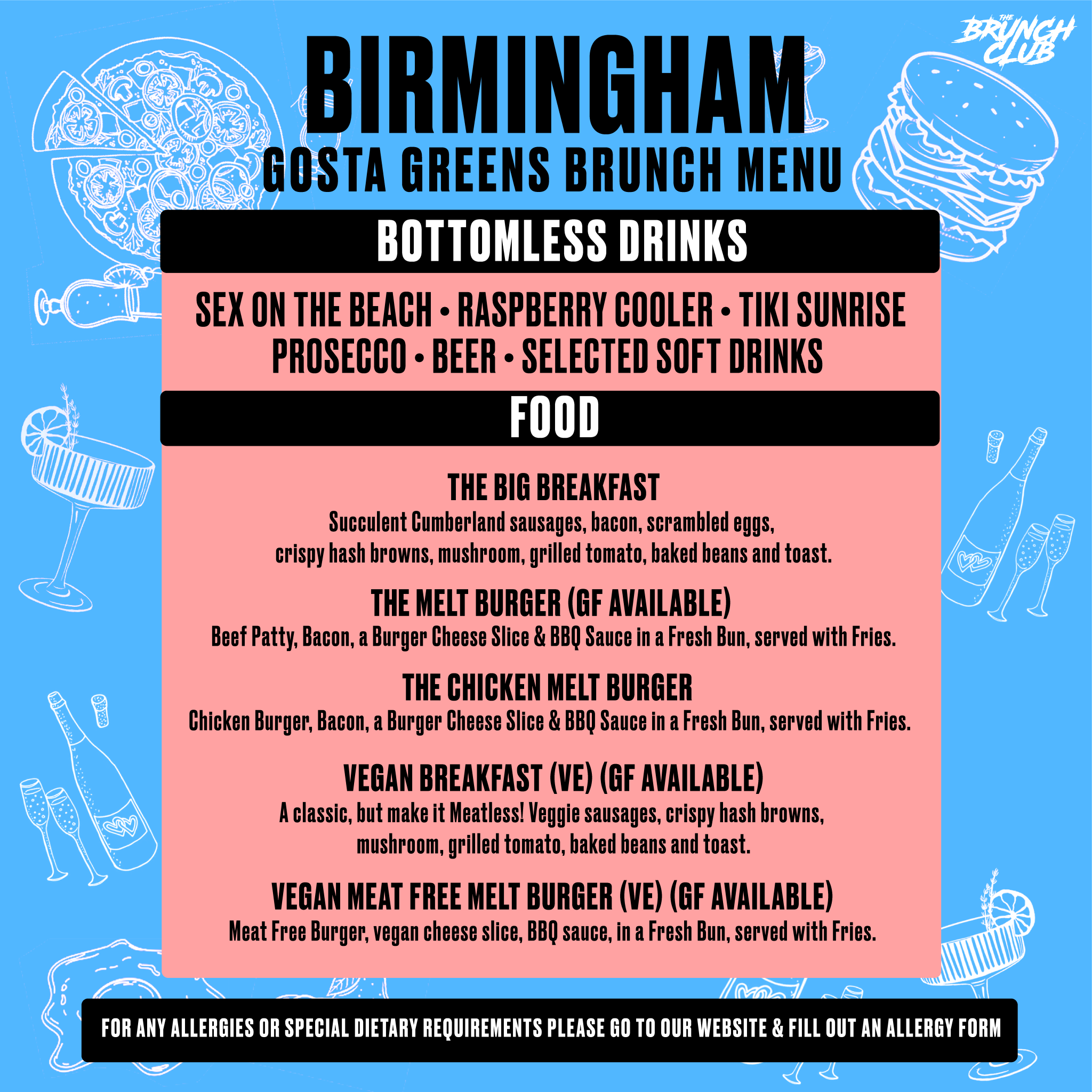 Primary School Bangers Bottomless Brunch - Birmingham