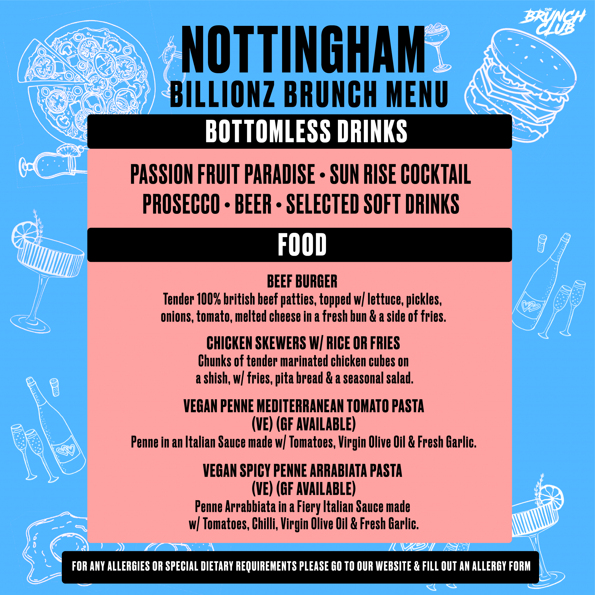 Now That's Noughty Brunch Bottomless Brunch - Nottingham