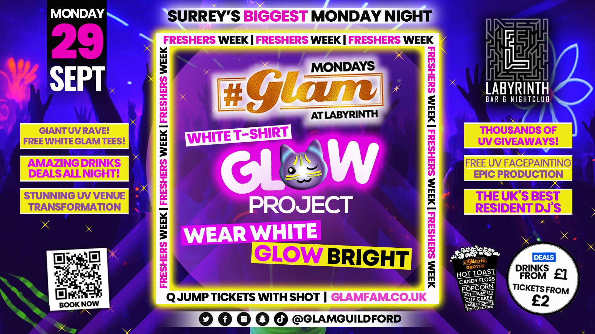 Glam FRESHERS UV RAVE!! Surrey's Biggest Monday Night! | Booked.it