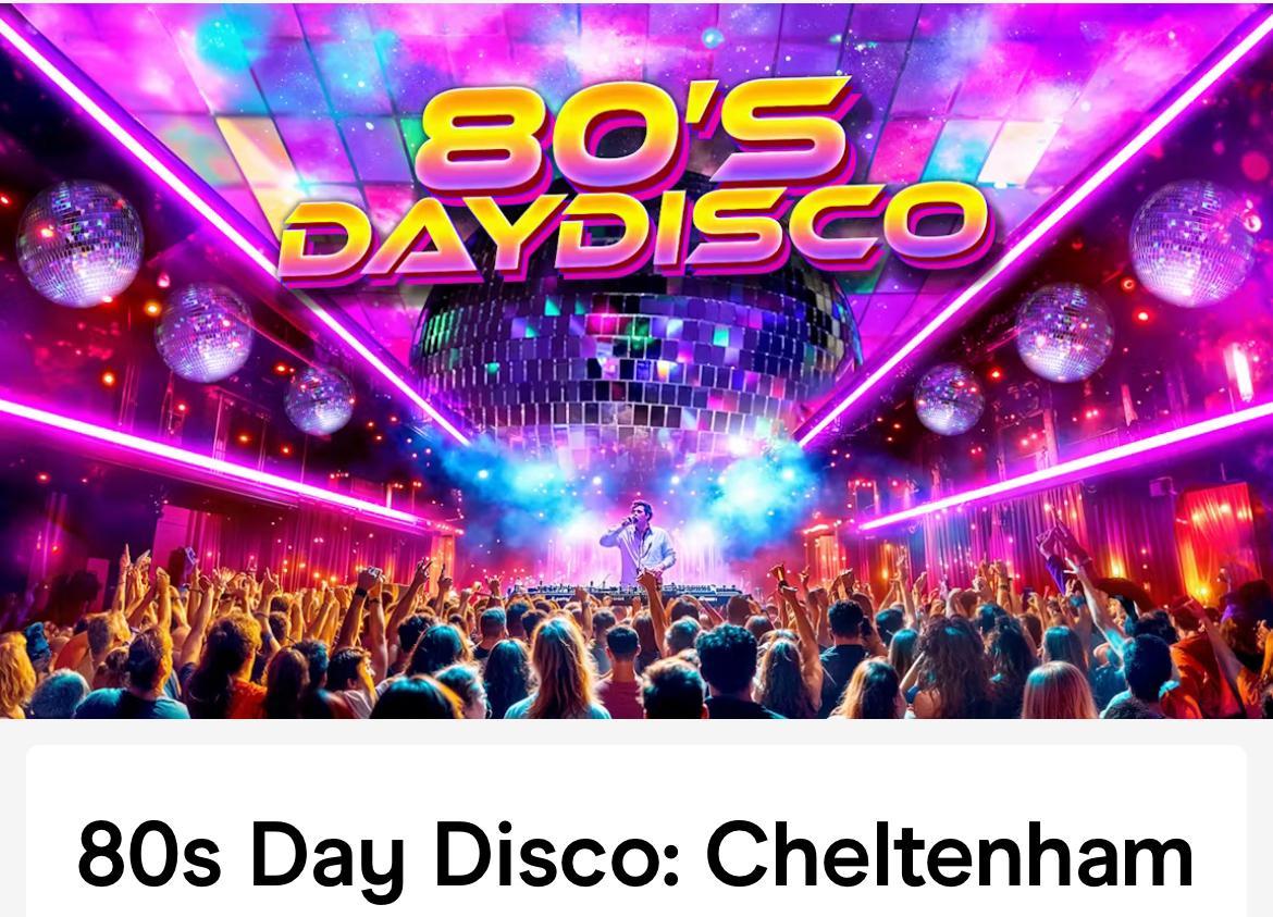 80’s day disco -Sat 19th of September