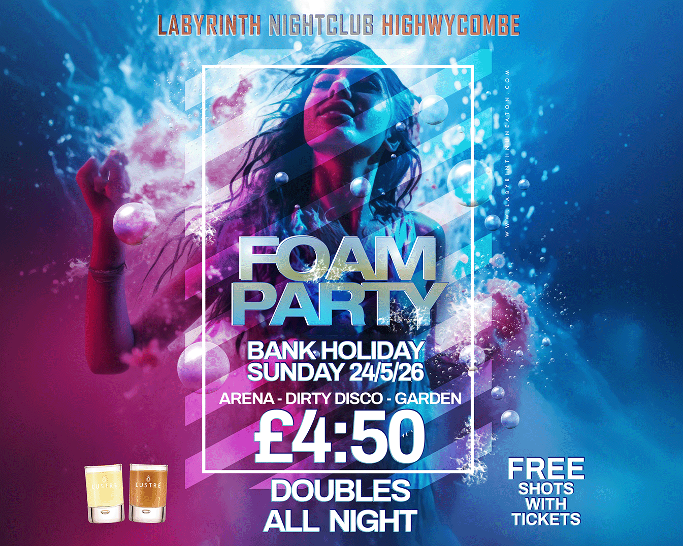 SUNDAY BANK HOLIDAY FOAM PARTY