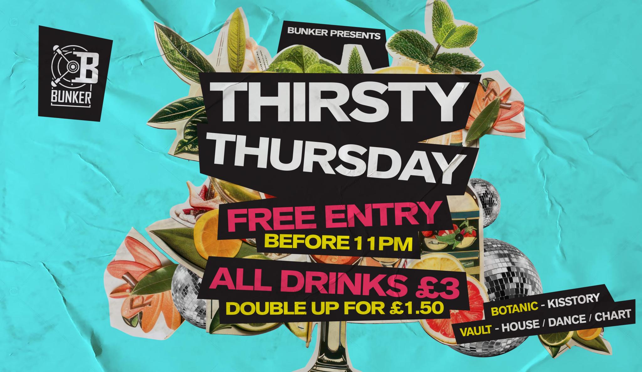 Thirsty Thursdays - All Drinks