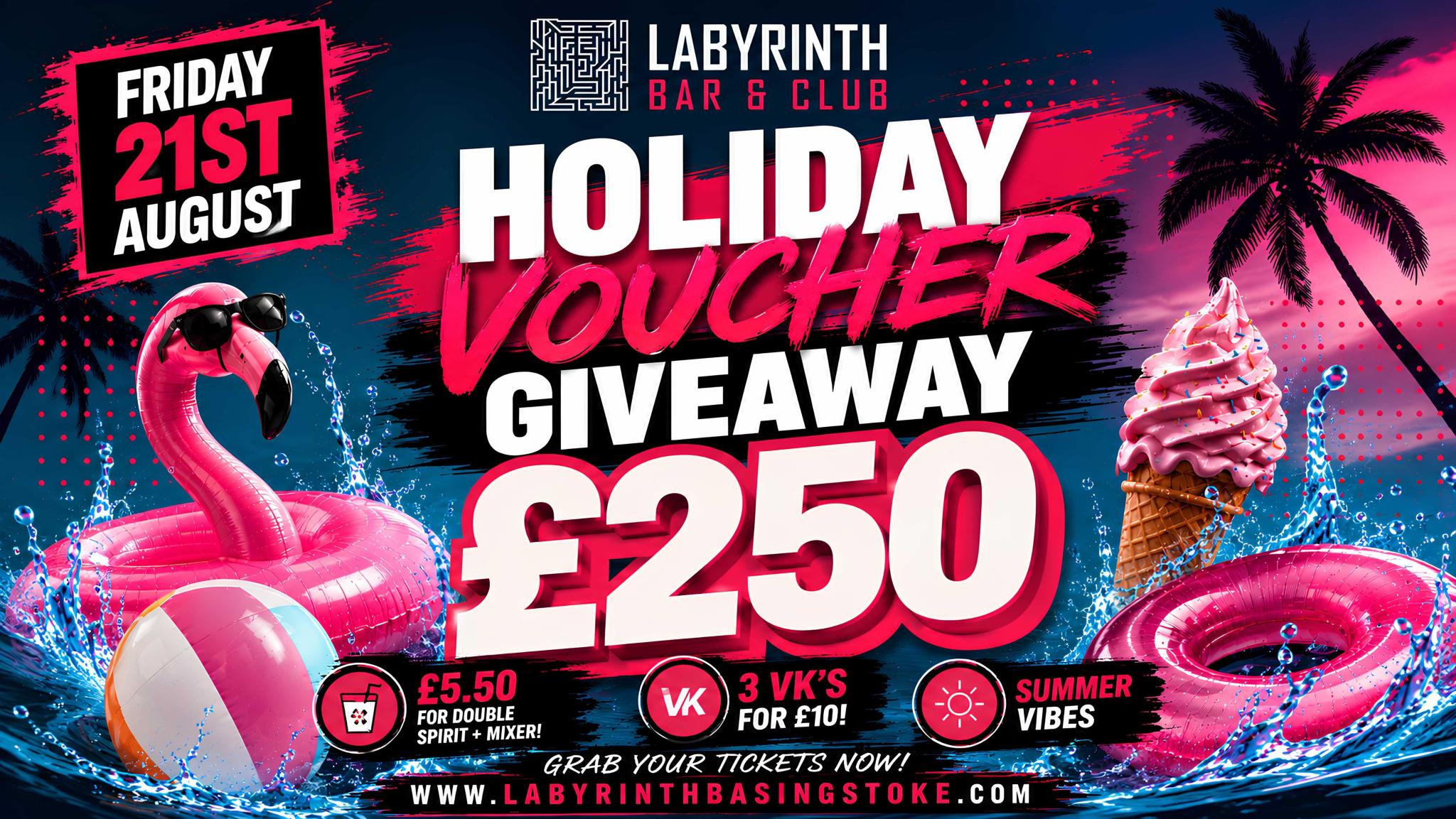 £250 Holiday Voucher Giveaway