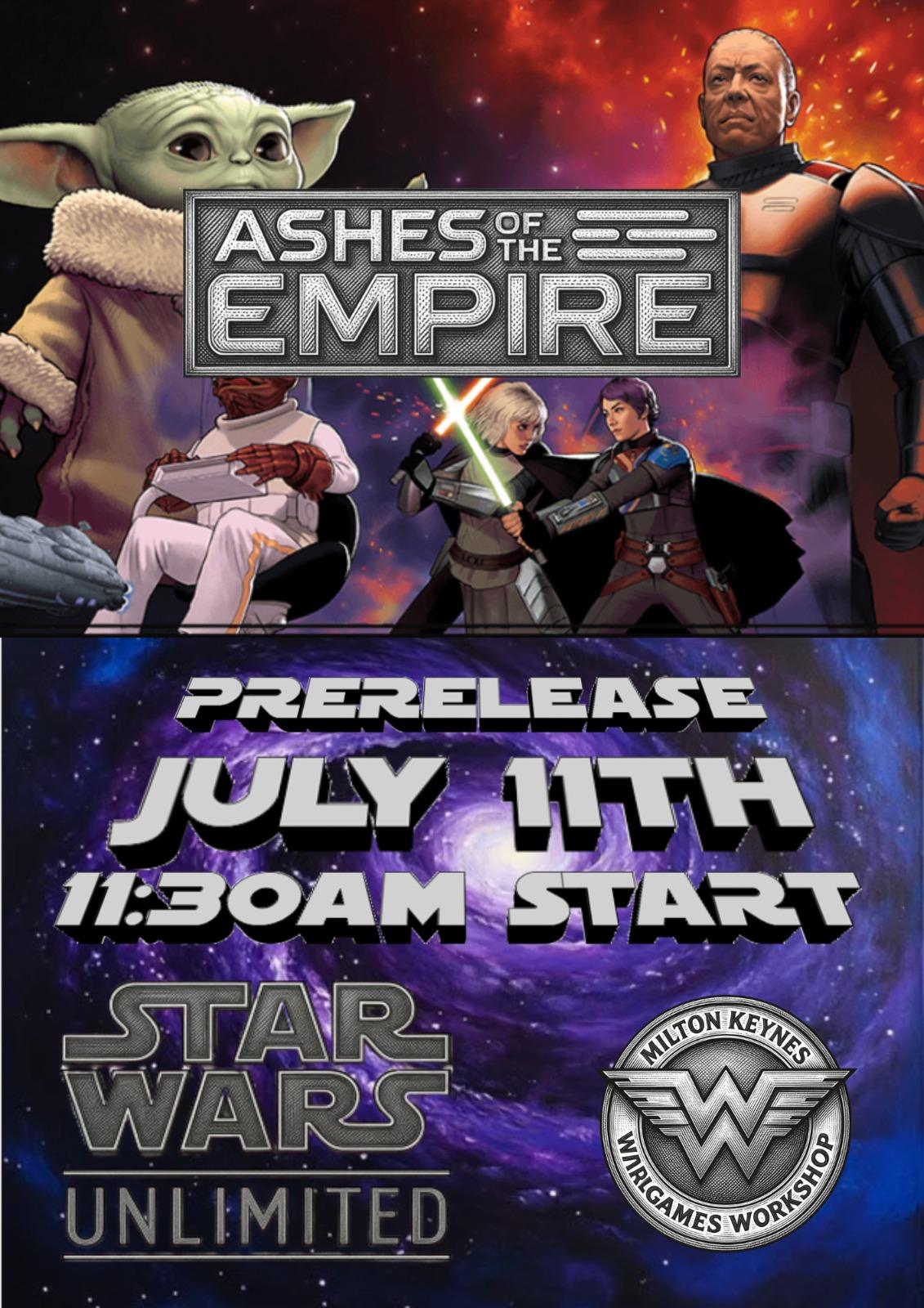 Star Wars Unlimited: Ashes Of The Empire Prerelease