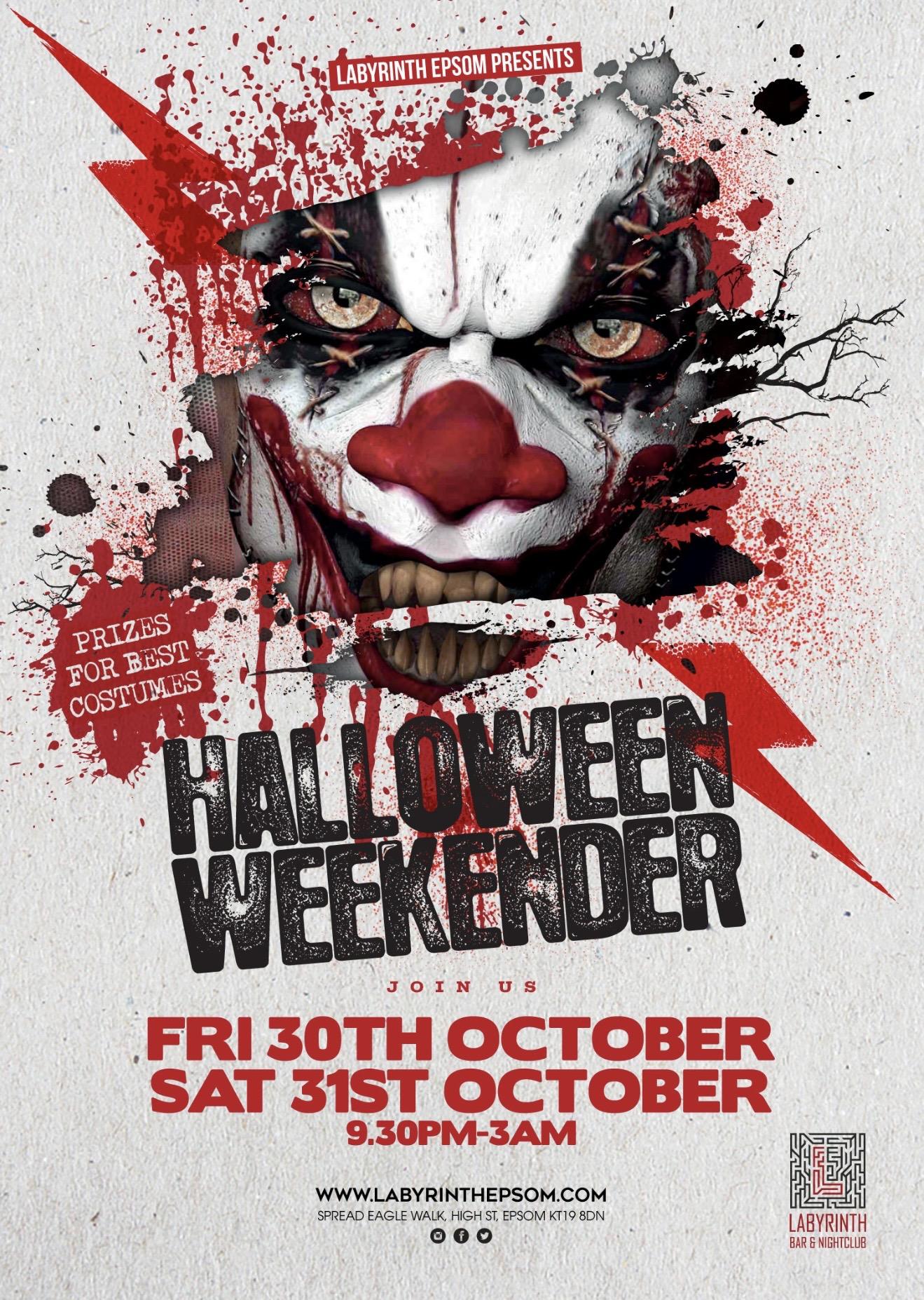 Halloween Weekender - SATURDAY 31st October