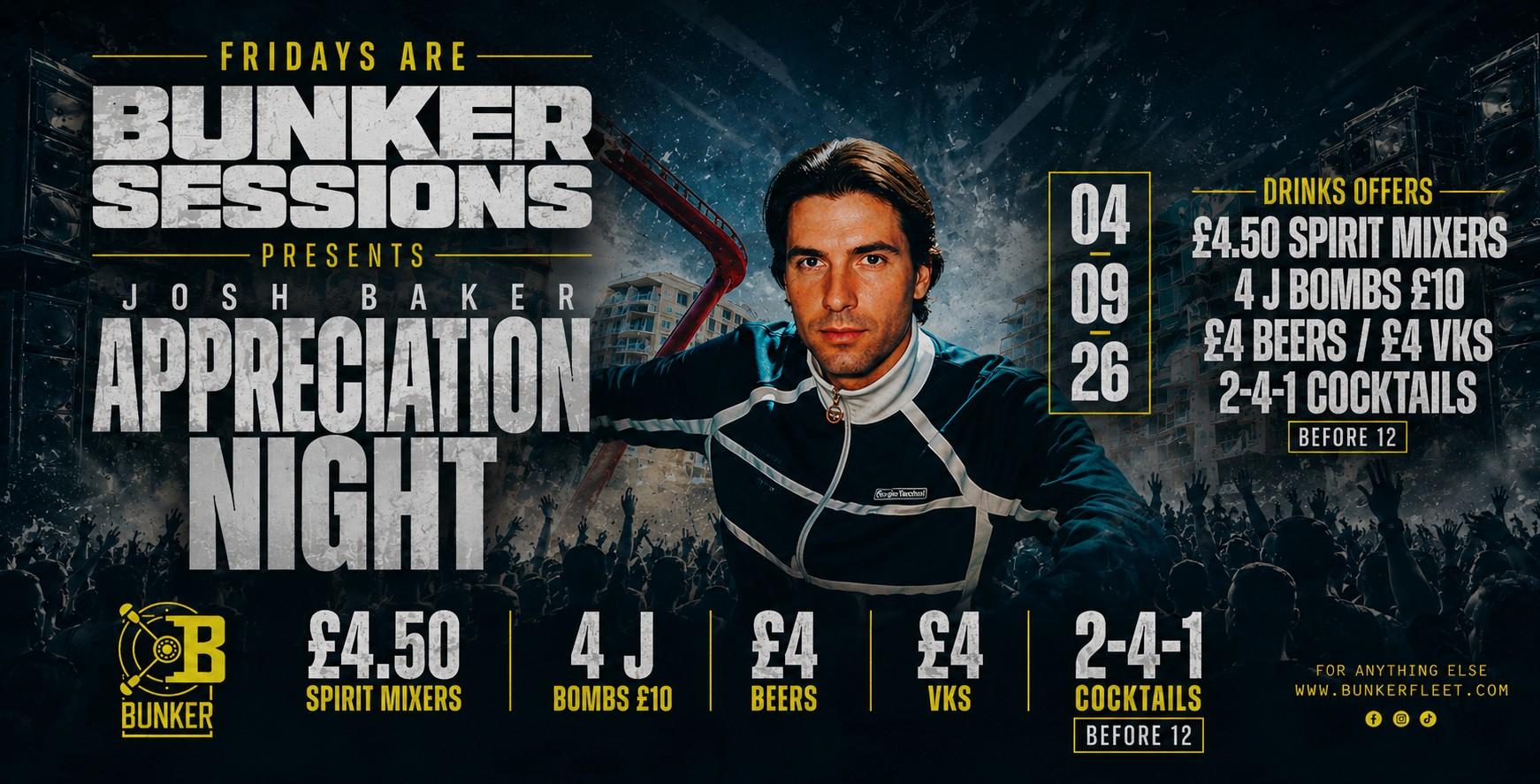 Bunker Sessions - JOSH BAKER APPRECIATION NIGHT