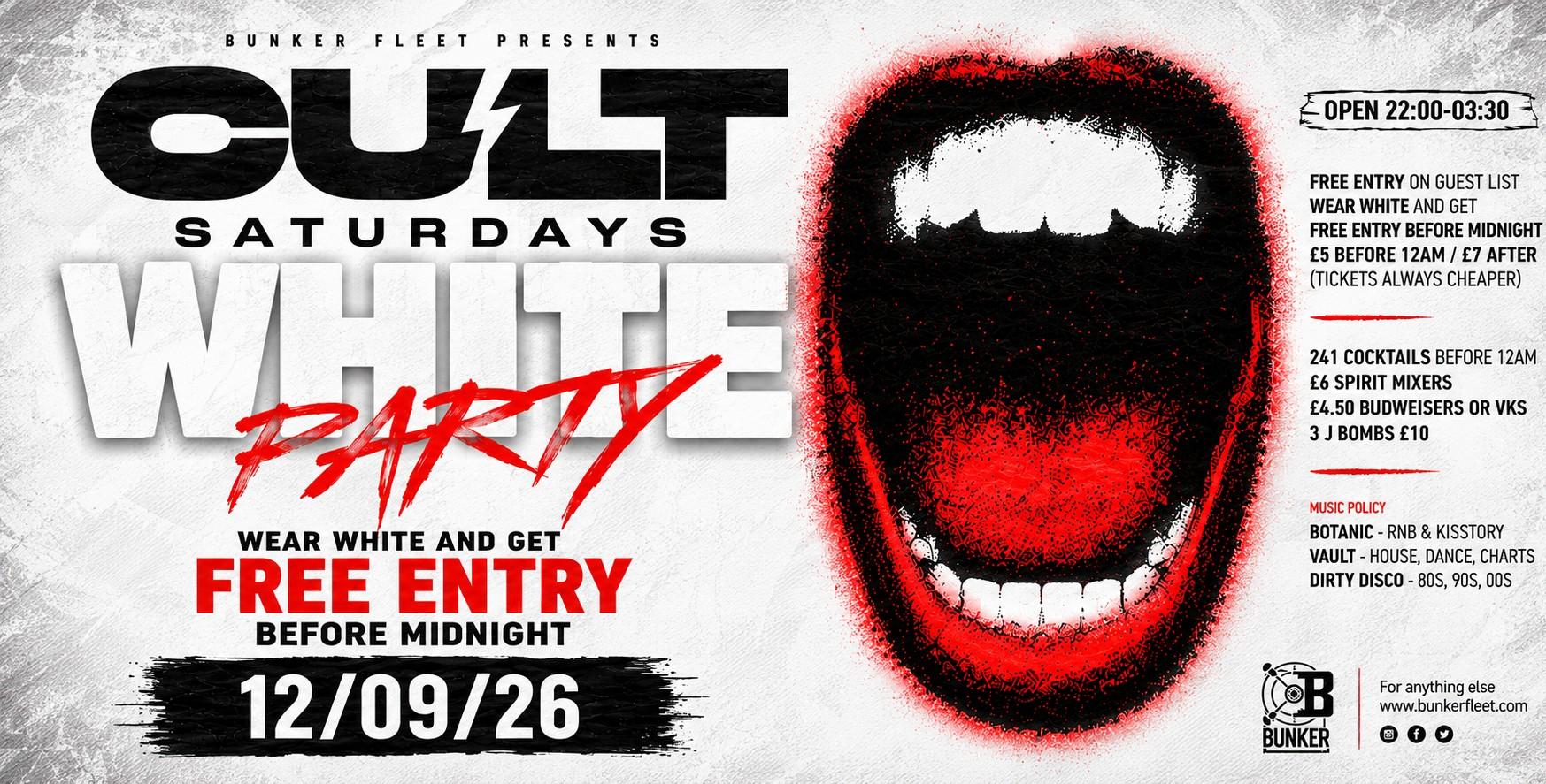 CULT SATURDAYS - WHITE PART