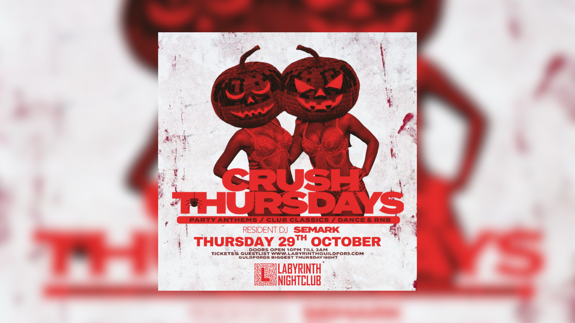 CRUSH THURSDAY HALLOWEEN SPECIAL @ LABYRINTH