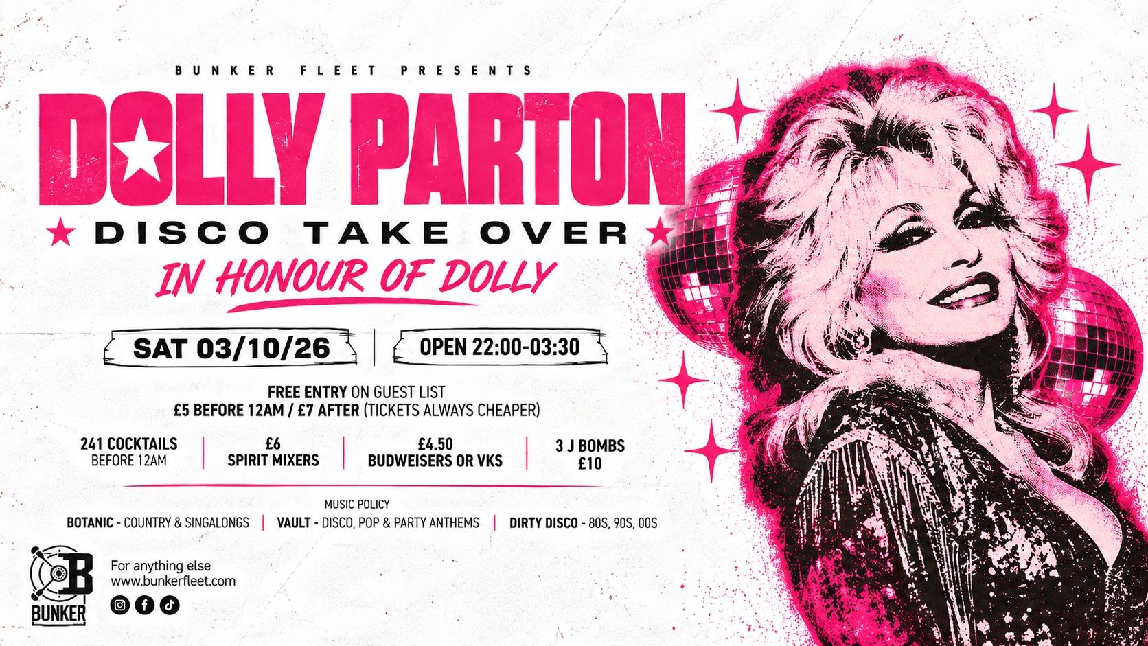 CULT SATURDAYS - DOLLYS DISCO TAKE OVER