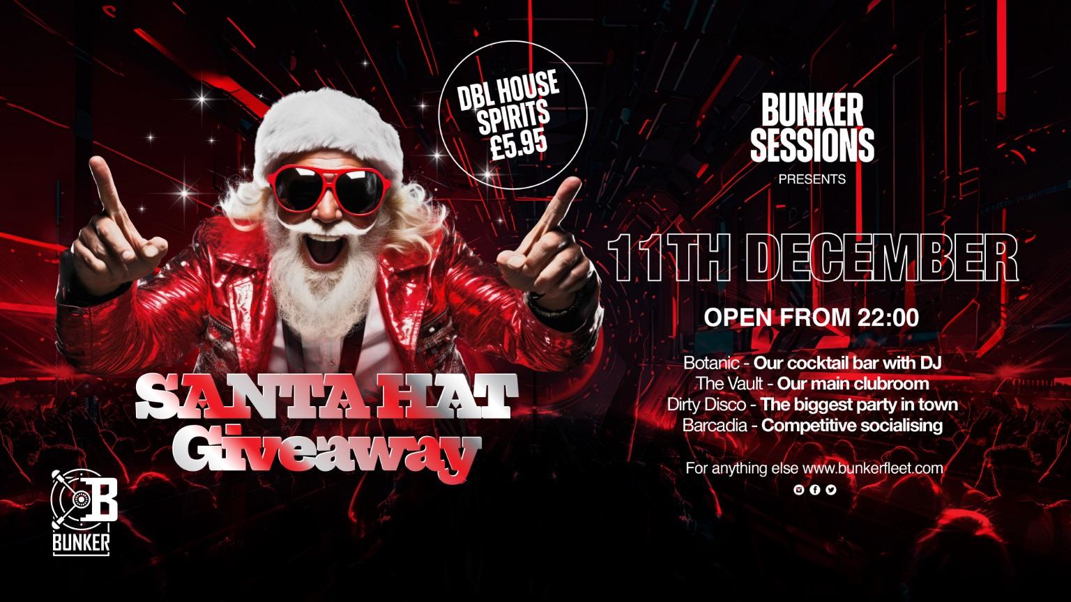 Bunker Sessions - Santa Hat Giveaway