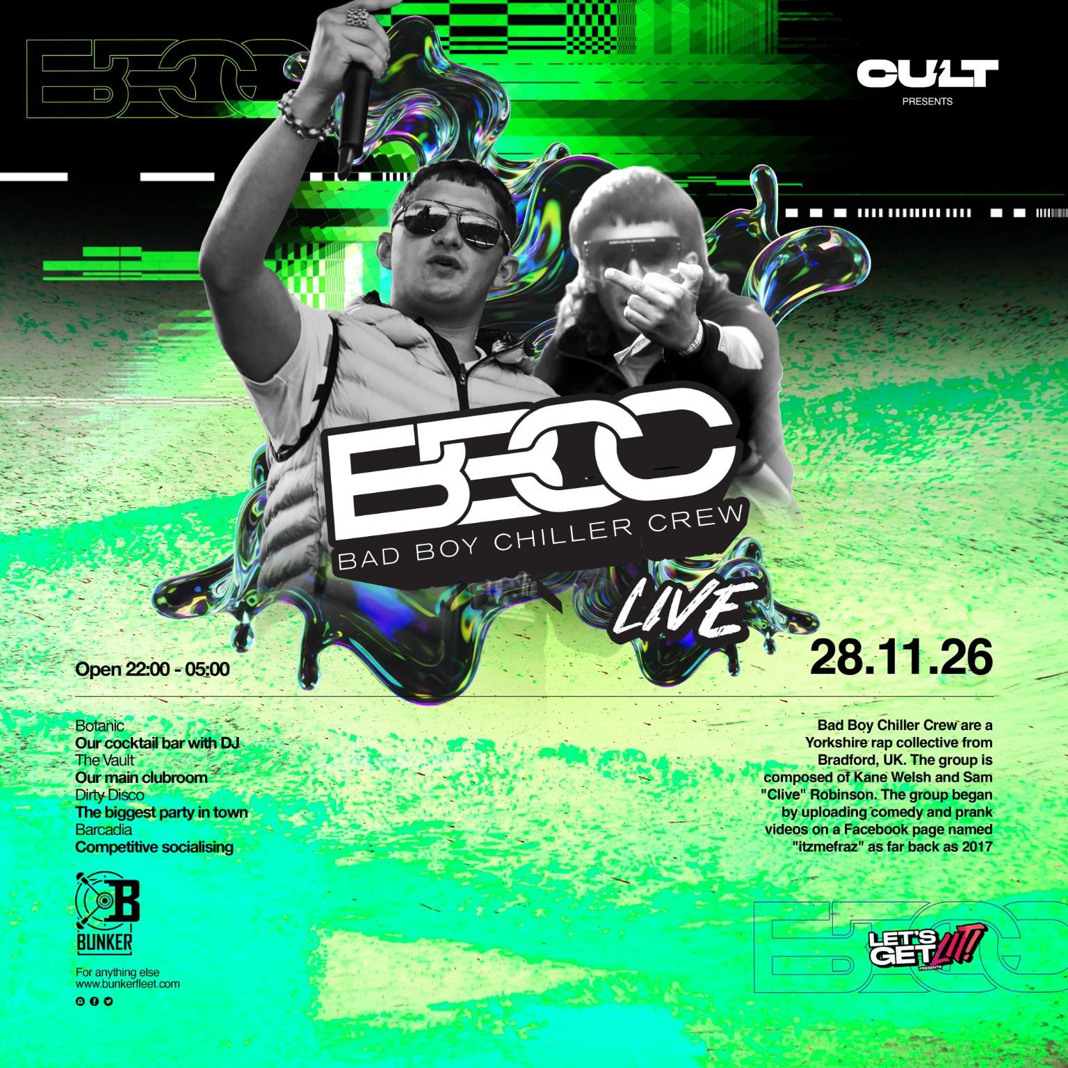 CULT SATURDAY'S - BBCC PERFORMING LIVE